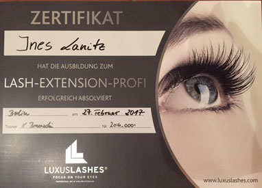 LuxusLashes Wimpern bei Lanitz Kosmetik in Leipzig